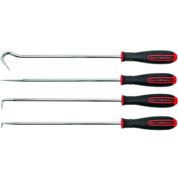 GearWrench 4Pc Heavy-Duty Long Hook & Pick Set