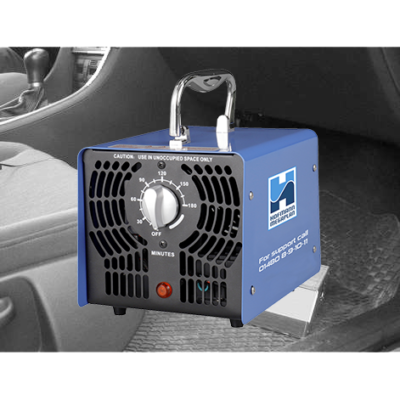 Hofmann Megaplan O-Pro Portable Sanitisation System with vehicle footwell background