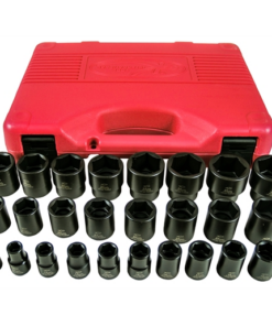 26pc Impact Standard Metric Socket Set 1/2 Drive