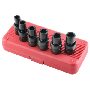 Socket Set Flex Impact 1/2 Dr 6 point Mtr 13-19mm 6Pc