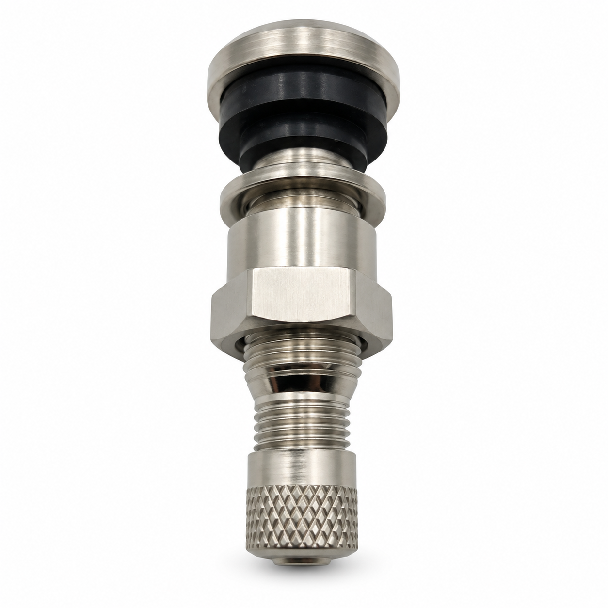 Metal valve on clean white background-4