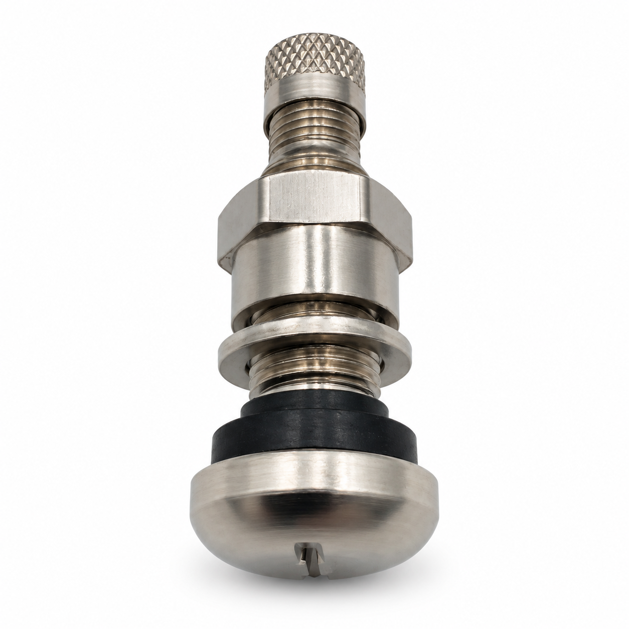Metal valve on seamless white-1