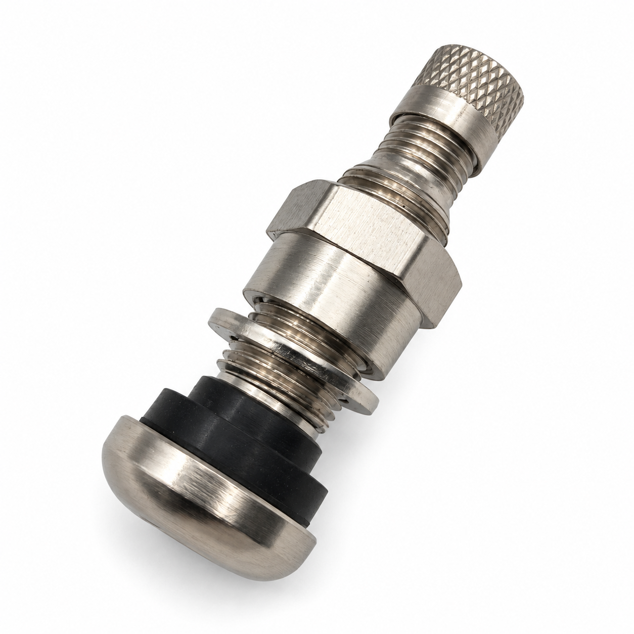 Metal valve on seamless white-2