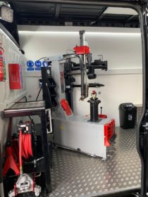 TQ1's super high spec tyre fitting van with Atlas Platinum equipment