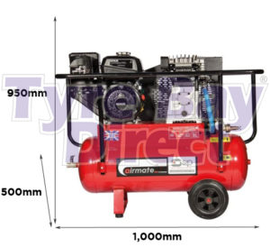 Airmate ISKP7/50 Industrial Super Air Compressor dimensions