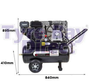 Airmate TP7.0/50 Petrol Air Compressor dimensions