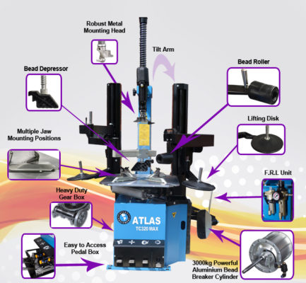 TC320MAX - 26'' Fully Automatic Tyre Changer