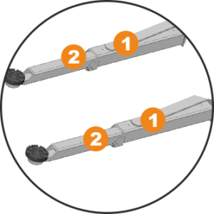 Allowing for a more comprehensive vehicle coverage, the two stage arms on our RB4000 2 Post Lift is the ideal lifting companion for any tyre shop.