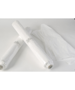 Disposable Seat Covers Roll of 100, Heavy duty 11 micron white polythene