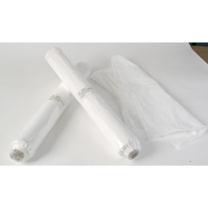 Disposable Seat Covers Roll of 100, Heavy duty 11 micron white polythene