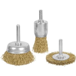 TBD238 - Set of 3 Wire Brushes for Drill